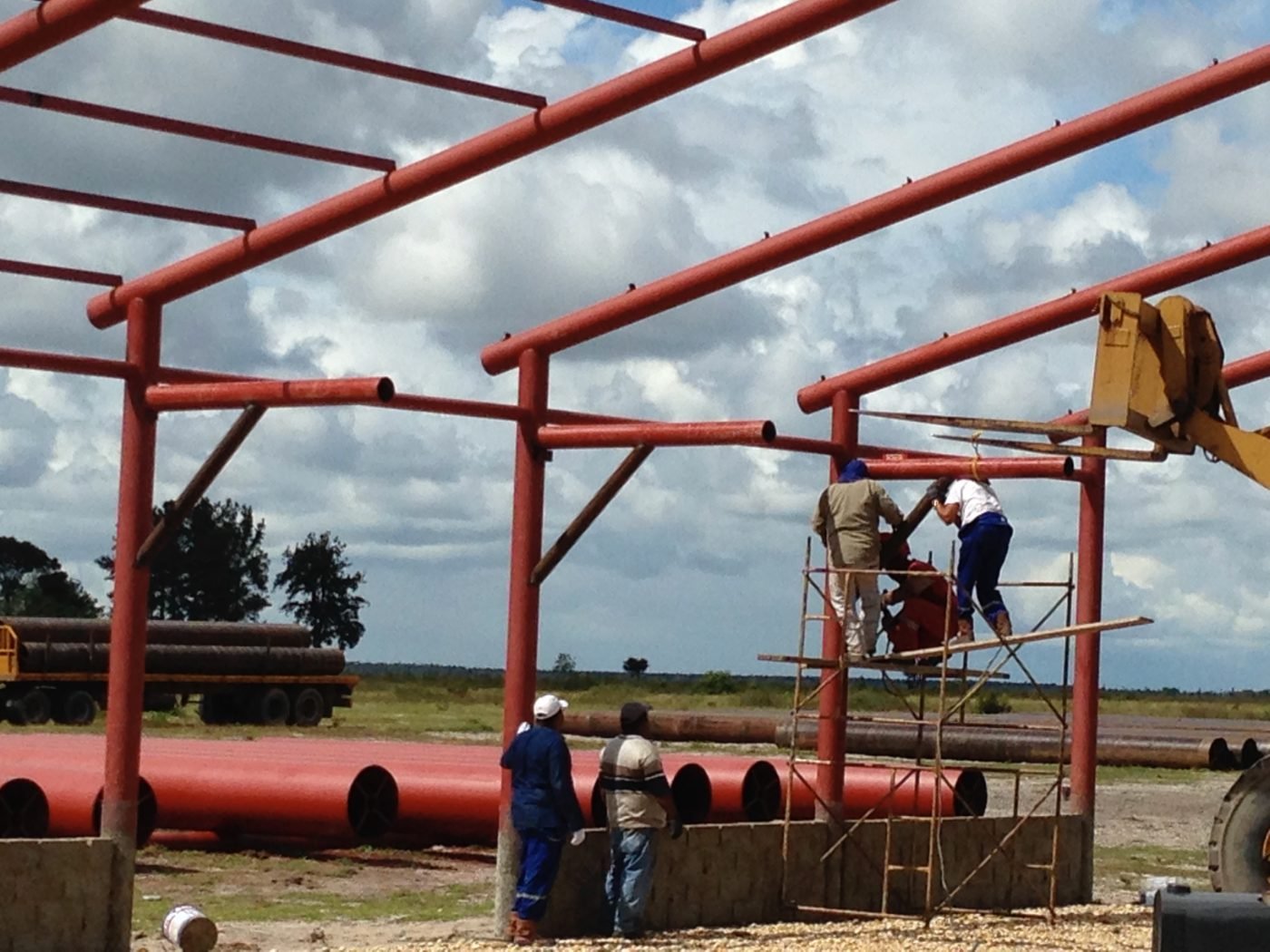 Estructura metálica de nave industrial